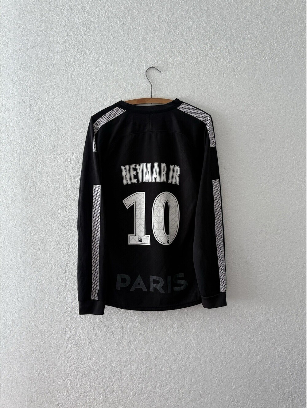 PSG 2017/2018 Neymar JR #10 UCL Third Long Sleeve Jersey Size Mens Large